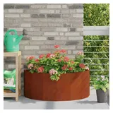 vidaXL Pflanzkübel Rostig 90 x 45 x 35 cm Wetterfeststahl