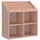 OEM Kinderbücherregal Book Nook 0 x 0 cm MDF rosa