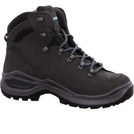 Lowa Renegade GTX Mid Damen Wide Asphalt/Türkis 38