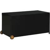 Garten-Auflagenbox Schwarz 120x65x61 cm Poly Rattan