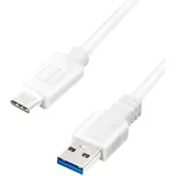 Logilink USB-A auf USB-C 0,15 m Weiß