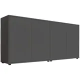 BMG Möbel Sideboard Mailand Set 2 Anthrazit