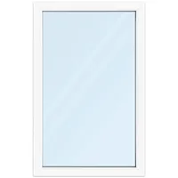 Fenster 90x140 cm, Kunststoff Profil aluplast IDEAL® 4000, Weiß, 900x1400 mm, einteilig festverglast, 2-fach Verglasung, individuell konfigurieren