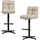 Woood Barstuhl 2er-Set Vinny ¦ beige ¦ Maße (cm): B: 58 H: 114