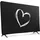 kwmobile 49-50" TV Abdeckung Indoor - Fernseher Hülle Bildschirmschutz Abdeckung - TV Bildschirm Staubschutzhülle - Fernsehabdeckung - Weiß Schwarz
