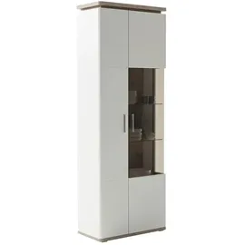 Uno Kombi-Vitrine Parez 75 x 38 x 208 cm Weiß