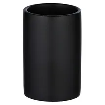 Wenko Zahnputzbecher POLARIS, Schwarz matt - Schwarz