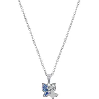 Prinzessin Lillifee Halskette Schmetterling Silber blau