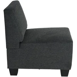 Mendler Couch Stoff 2-Sitzer Grau