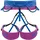 Climbing Technology Musa Klettergurt Blau/Lila
