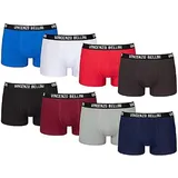 Vincenzo Bellini Boxershorts Vincenzo Bellini Boxershorts 8er Pack in 3 Farbvarianten (8er Pack) Mit Logo Webbund, doppelt genäht bunt L