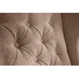 beautysofa Chesterfield-Sessel, Hellbraun, Textil, 1-Sitzer, 82x102x92 cm, Wohnzimmer, Sessel, Ohrensessel