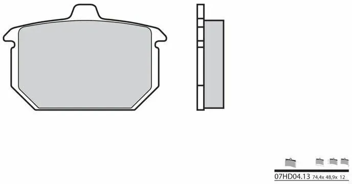 Brembo S.p.A. Bremsbeläge aus Carbon-Keramik - 07HD0413