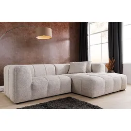 Riess-Ambiente Modernes Ecksofa ZERO GRAVITY 240cm graphit beige Strukturstoff 3-Sitzer Couch