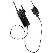 Boland 00486 - Walkie-Talkie Polizei, Einheitsgröße, Schwarz-Weiß, aus Kunststoff, Funkgerät für Polizist, Spielzeug, Accessoire für Fasching, Karneval, Mottoparty, Kostüm, Verkleidung