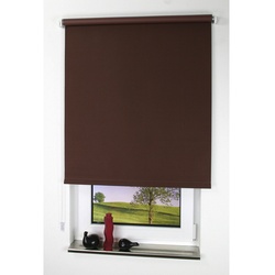 LIEDECO Seitenzug-Rollo, cappuccinofarben, Polyester - braun