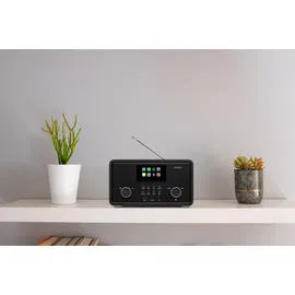 Medion P85027 Internetradio (DAB UKW Radio, Spotify Connect, WLAN, Bluetooth, Streaming, Equalizer, Farbdisplay, USB, AUX, Wecker, Schlummerf... - schwarz