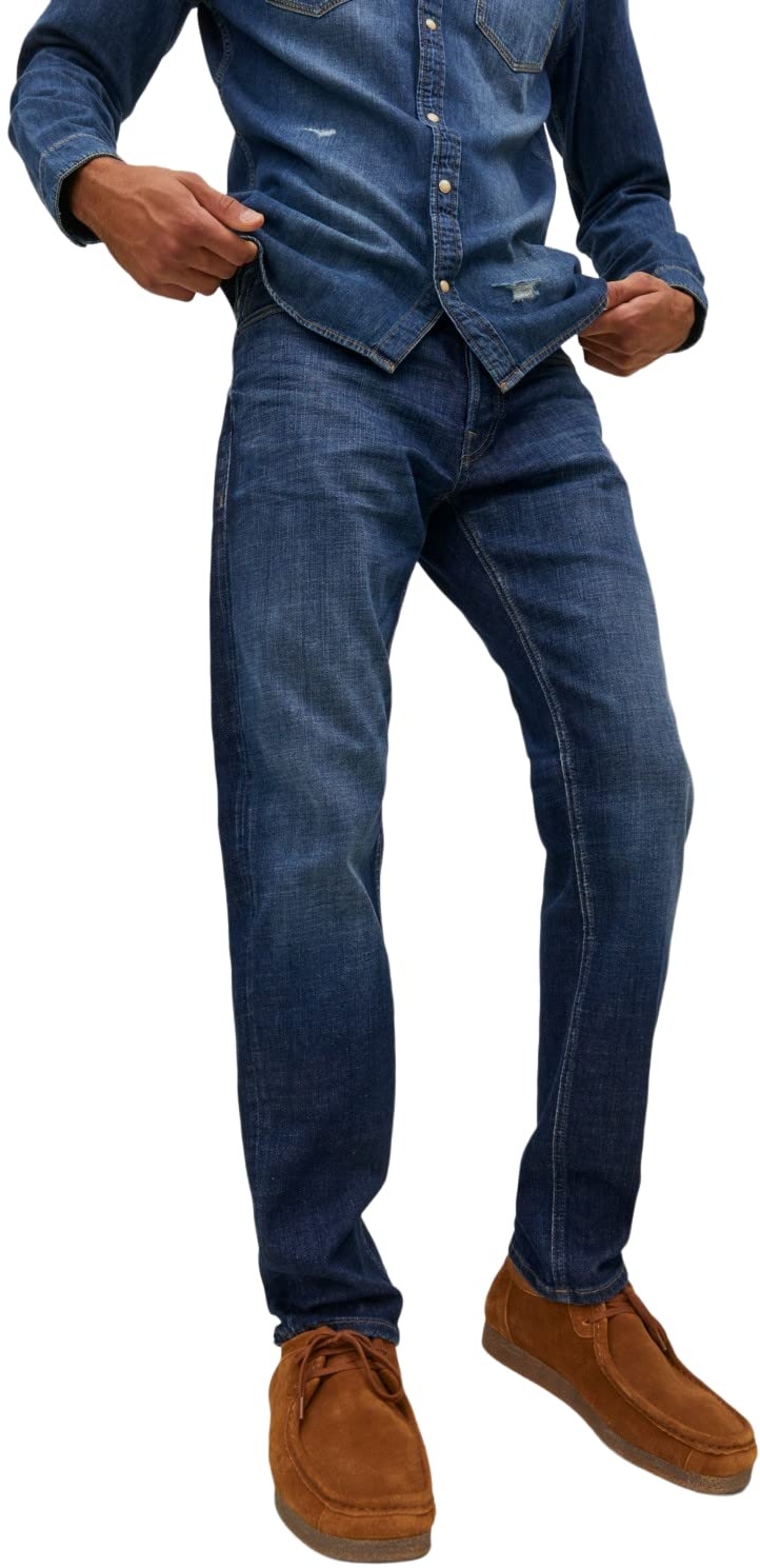 JACK & JONES Herren Jeans JJIMIKE JJORIGINAL JOS 211 - Relaxed Fit - Blue Denim, Größe:32W / 32L, Farbvariante:Blue Denim 12229855