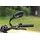 Prophete Fahrradspiegel für Linksmontage, schwarz, 360° drehbar, bruchsicherer Edelstahl, geeignet für 21-23 mm Lenkerdurchmesser