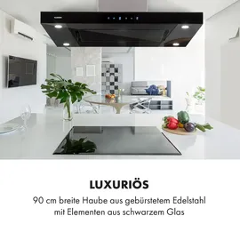 Klarstein Valeria Inselhaube 90 cm Schwarz