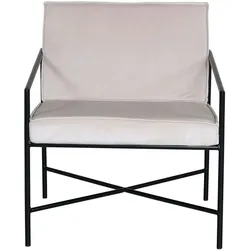 Rakel Sessel Velour beige.