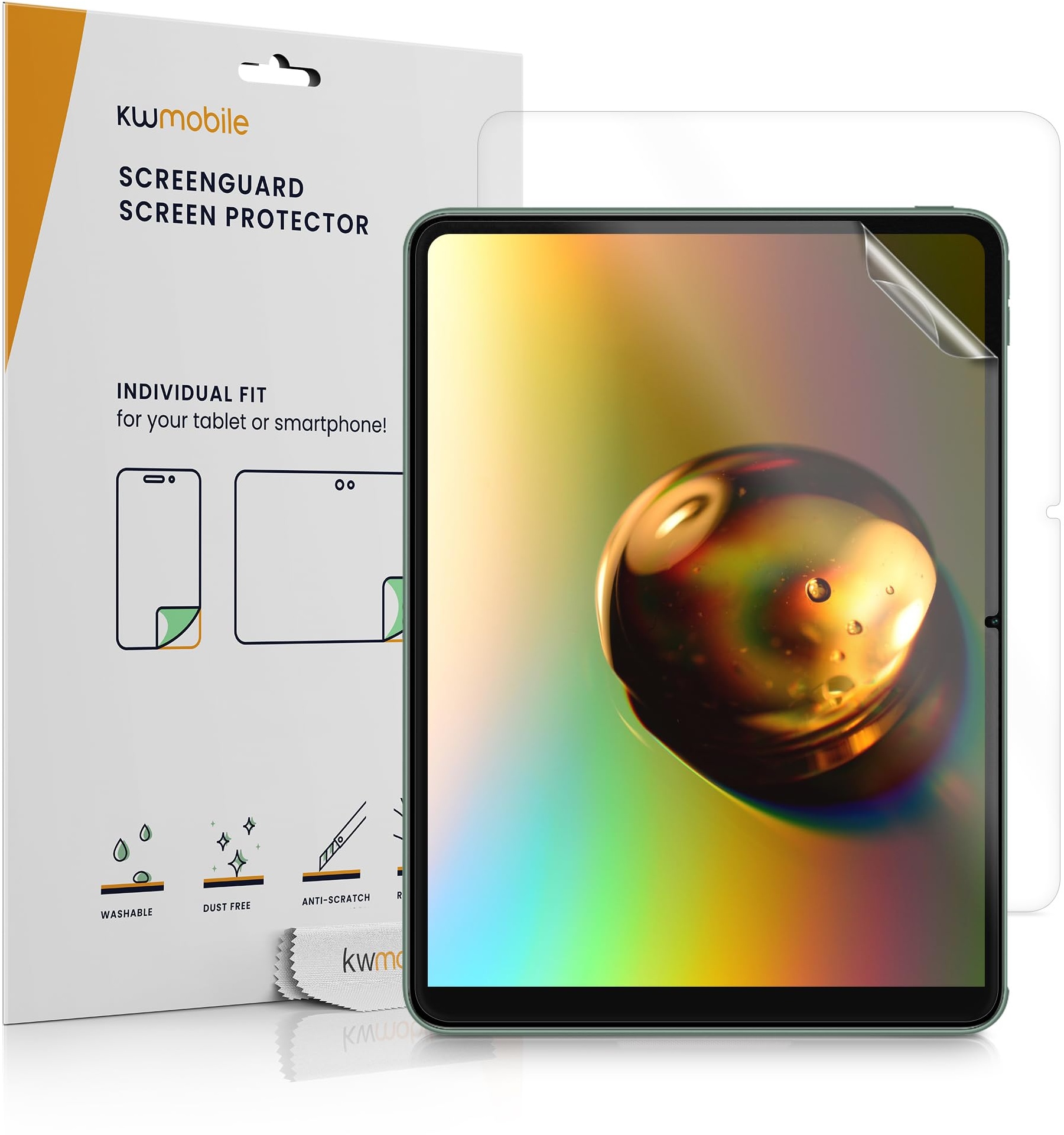 kwmobile 2X Tablet Schutzfolie kompatibel mit OnePlus Pad Folie - Full Screen Protector - Tablet Displayfolie entspiegelt