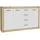 Forte Sideboard Artisan Eiche - weiß 153 cm 3-türig, - BACCIO