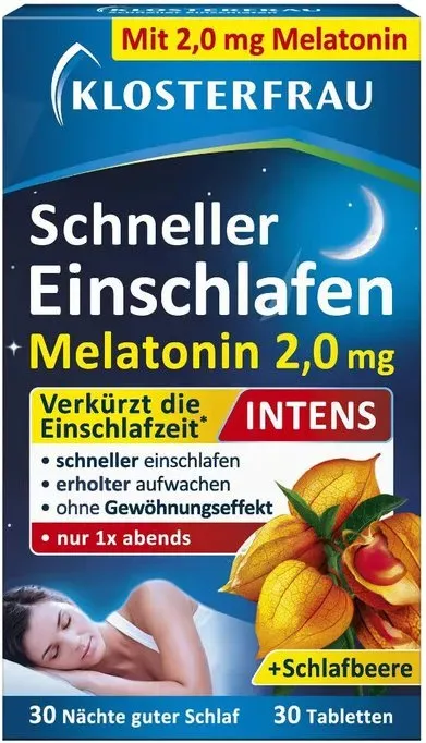 KLOSTERFRAU Schneller Einschlafen Melatonin 2,0mg INTENS