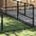vidaXL Hundezwinger Schwarz 21 m2 Stahl