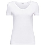Esprit Baumwoll-T-Shirt mit V-Ausschnitt L