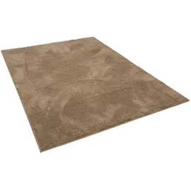 Pergamon Luxus Super Soft Hochflor Langflor Teppich Silky Taupe, 120x170cm