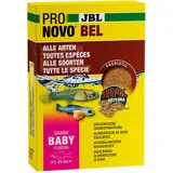 JBL PRONOVO BEL GRANO BABY, Aufzuchtfutter für Jungfische, Fischfutter-Granulat, 3 x 10 ml