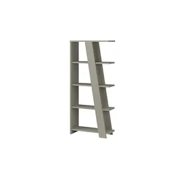 Forte Standregal 4 Ablageböden 72 x 29,6 x 161 grau