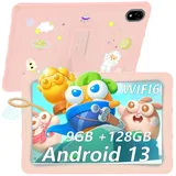 DOOGEE U10 Kid Kinder-Tablet 10,1 Zoll Android 13, Kinder-Tablet Quad Core 9 GB + 128 GB/TF 1 TB, Kids Space, Widevine L1, WiFi 6, BT 5.0, GPS, 8 MP + 5 MP, Material aus lebensmittelechtem Silikon,