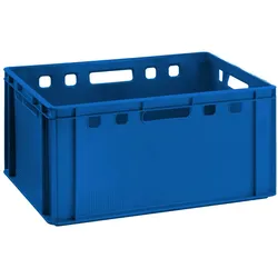 BURI Fleischkiste E3 blau 60x40 Lagerkiste Eurobox lebensmittelecht robust, stapelbar E3 Blau 1 Stück