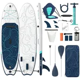HOMALL Inflatable SUP-Board Aufblasbares SUP Board 320cm Stand Up Paddle Board Komplett-Set, Bis 130kg, Stabil & Rutschfest für Anfänger blau