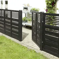 Plus Gartentor 100 x 110 cm Schwarz