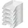 Leitz Briefkorb, A4, 5er Pack, Weiß, WOW-Serie, 52263001