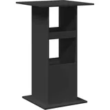 vidaXL Bartisch mit Ablagen 60 x 60 x 102 cm Schwarz