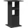 vidaXL Bartisch mit Ablagen 60 x 60 x 102 cm Schwarz