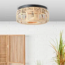 Brilliant Crosstown 1x A60 E27 Holz hell/schwarz