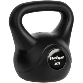 REBEL Kettlebell Kugelhantel 4 kg schwarz