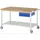 Rau Werkbank Stahl 1500x900x880mm blau fahrbar mit 1 Schublade