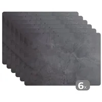 MuchoWow Placemats Platzdeckchen Platzset Tischset 6-teilig Tischdeko Untersetzer 45x30