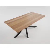 magnolia home Ellen 180 x 76 x 90 cm Eiche lackiert schwarz