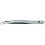 C.K Tools Bestückungspinzette Gebogen 30° Silber