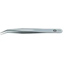 C.K Tools Bestückungspinzette Gebogen 30° Silber