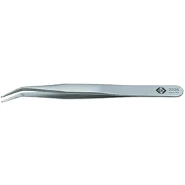 C.K Tools Bestückungspinzette Gebogen 30° Silber