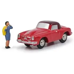 SCHUCO 450125200 1:90 Piccolo MB 190 SL ROSEMARIE N. rot