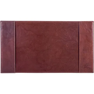 Alpenleder Schreibtischunterlage - PIEMONT (Handgefertigt) - Nachhaltiges Bio-Leder aus regionaler Landwirtschaft | Schreibtischunterlage leder *Fair Produziert* (52x29cm, Brandy)